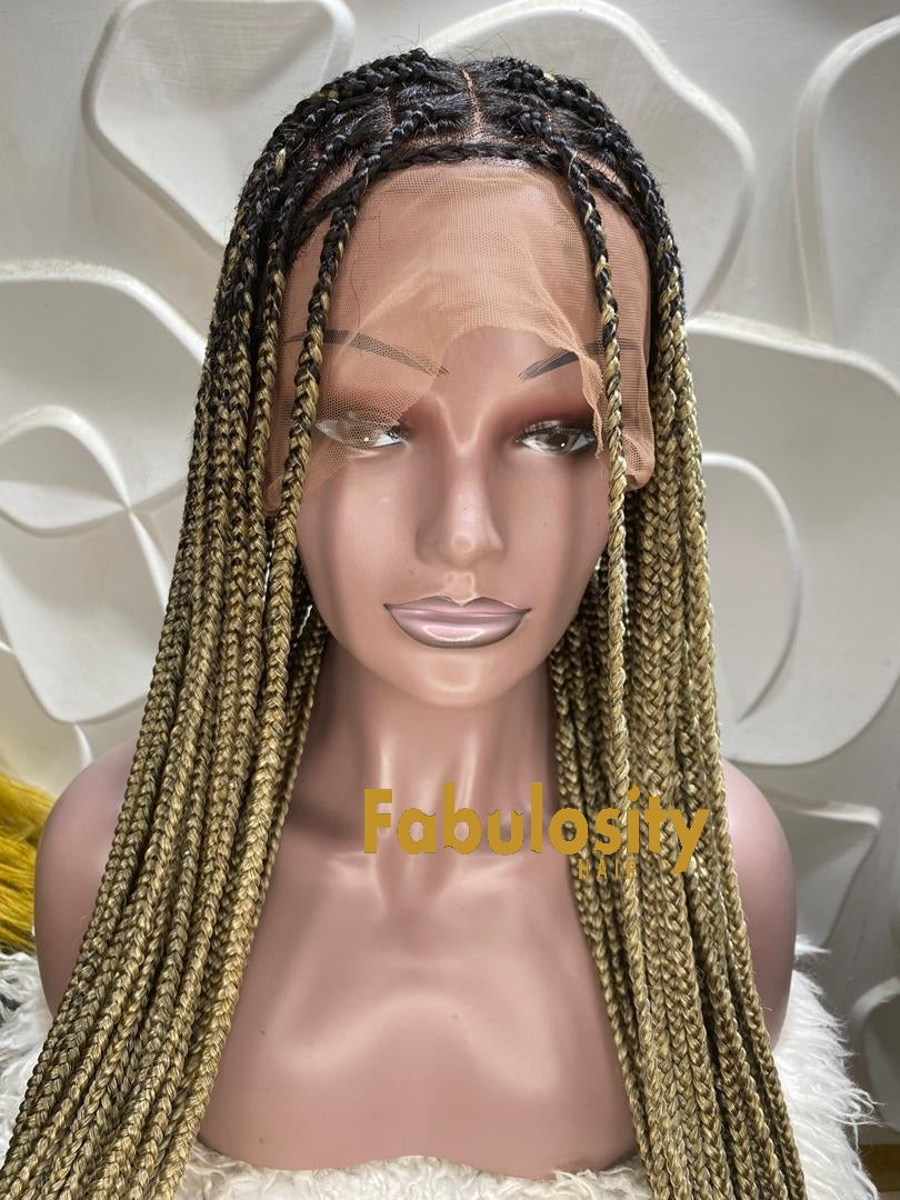 Knotless braided wig full lace wig 27 and 613 (Davina)